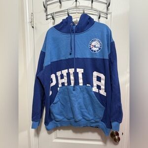 Fanatics NBA Philadelphia 76ers Colorblock Hoodie men’s 2X royal blue basketball